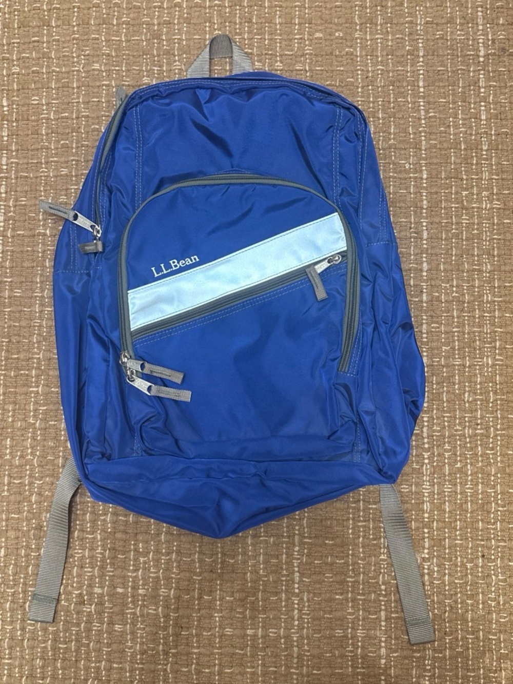 L.L. Bean Royal Blue Backpack with Light Blue Accent